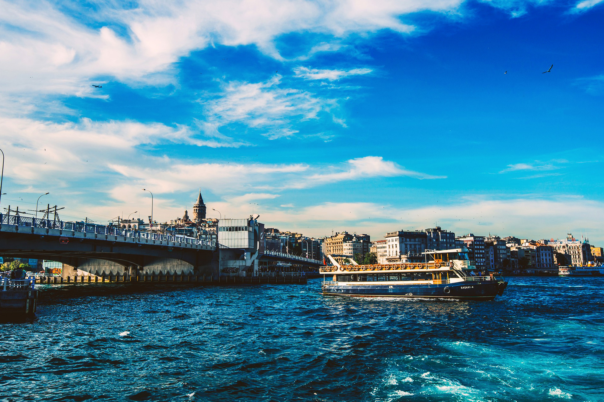 Истанбул през лятото - Круиз по Босфора, Истанбул, Турция - Bosphorus cruise, Istanbul, Turkey